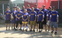 The Hazelwood Farms 2010 Cranberry Cup slowpitch team.<br><br>From left to right: Eric Prex, Cody Knight, Keith Lunevich, Bob Love, Doug McCloskey, Jenn Plonski, Steve Knight, Steve Plonski, Mike Corcoran, Heather Buck, Jim Hogan, Craig Lazor, and Joe Morascyzk